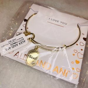 Alex and Ani NWT Friend I Love You Adjustable Bangle Bracelet 671
